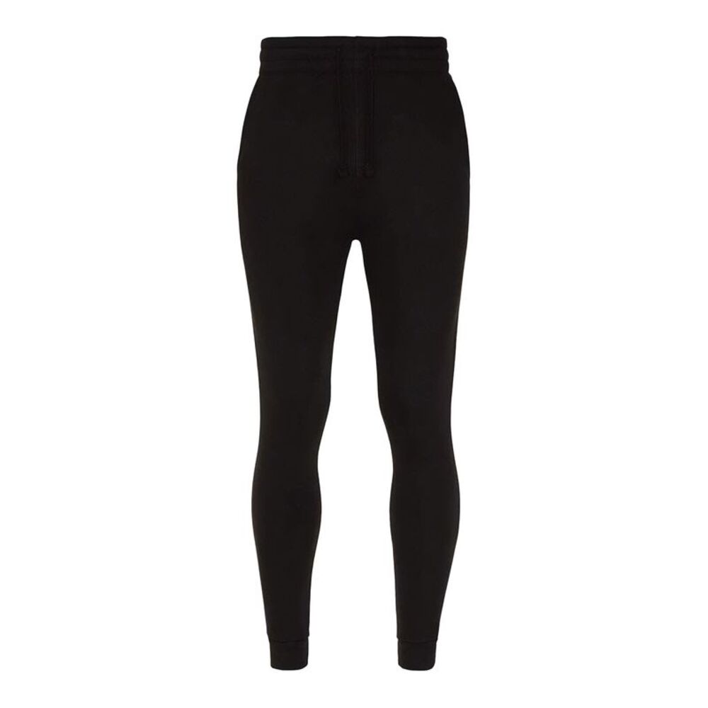 Awdis Unisex Adult Tapered Plain Jogging Bottoms / Jet Black
